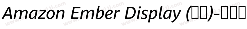 Amazon Ember Display (标题)字体转换